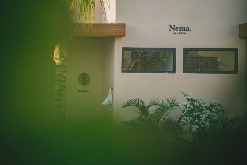 Shade, palms and the Nema. sign